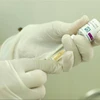 Vaccine phòng COVID-19 của hãng AstraZeneca được sử dụng tiêm phòng cho chiến sĩ Quân khu 2. (Ảnh: Hoàng Hùng/TTXVN)