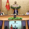 Thủ tướng Phạm Minh Chính phát biểu kết luận phiên họp. (Ảnh: Dương Giang/TTXVN)
