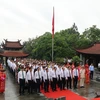 Thay mặt đồng bào cả nước, lãnh đạo tỉnh Phú Thọ và đại diện các cấp chính quyền, đoàn thể đã thành kính tổ chức lễ giỗ Đức Quốc tổ Lạc Long Quân. (Ảnh : Trung Kiên/TTXVN)