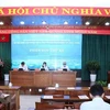 Quang cảnh một Hội nghị tiếp xúc cử tri, vận động bầu cử của các ứng cử viên đại biểu Quốc hội do Ủy ban Mặt trận Tổ quốc Việt Nam Quận 3,Thành phố Hồ Chí Minh tổ chức sáng 11/5. (Ảnh: Xuân Khu/TTXVN)