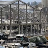 Hiện trường đổ nát sau vụ nổ tại Beirut, Liban, ngày 14/8/2020. (Ảnh: THX/TTXVN)
