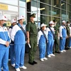 Các trưởng đoàn Quân đội nhân dân Việt Nam tham dự Army Games. (Ảnh: TTXVN phát)