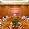 Tổng Bí thư Nguyễn Phú Trọng phát biểu kết luận Phiên họp thứ 20. (Ảnh: Trí Dũng/TTXVN)