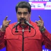Tổng thống Venezuela Nicolas Maduro phát biểu tại một địa điểm bỏ phiếu ở Fuerte Tiuna, Caracas, ngày 8/8/2021. (Ảnh: AFP/TTXVN)