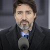 Thủ tướng Canada Justin Trudeau phát biểu tại Ottawa. (Ảnh: THX/TTXVN)