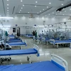 Trung tâm Hồi sức tích cực bệnh nhân COVID-19 tại Long An được trang bị hệ thống giường ICU với nhiều thiết bị, máy móc hiện đại. (Ảnh: Bùi Giang/TTXVN)