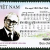Bộ tem Kỷ niệm 100 năm sinh nhạc sỹ Lưu Hữu Phước. (Nguồn: vietnamnet.vn)