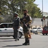 Lực lượng Taliban gác trên một đường phố ở Kabul, Afghanistan, ngày 8/9/2021. (Ảnh: THX/TTXVN)