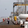 Cơ sở khai thác dầu của Iran trên đảo Khark. (Ảnh: AFP/TTXVN)