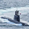 Tàu ngầm Dosan Ahn Chang-ho lớp 3.000 tấn của Hàn Quốc có khả năng phóng tên lửa đạn đạo. (Ảnh: News Directory3/TTXVN)