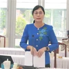 Bà Nguyễn Thị Hoàng, Phó Chủ tịch UBND tỉnh Đồng Nai phát biểu tại cuộc họp. (Ảnh: Công Phong/TTXVN)