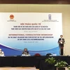 Các đại biểu dự Hội thảo quốc tế tham vấn dự thảo Báo cáo giữa kỳ tự nguyện thực hiện UPR chu kỳ 3 ngày 22/10 tại Hà Nội. (Ảnh: TTXVN)
