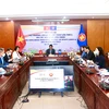 Các đại diện Việt Nam tham dự Hội nghị trực tuyến AMMS 6. (Nguồn: tdtt.gov.vn)