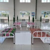 Trạm Y tế lưu động số 2 tại Cụm công nghiệp Phú Chánh, thị xã Tân Uyên, tỉnh Bình Dương để hỗ trợ thu dung, điều trị COVID-19. (Ảnh: TTXVN phát)