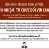 Các căn cứ để xem xét việc miễn nhiệm, từ chức đối với cán bộ