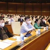 Đoàn đại biểu Quốc hội tỉnh Bắc Kạn dự phiên họp. (Ảnh: Doãn Tấn/TTXVN)