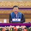 Chủ tịch Trung Quốc Tập Cận Bình tham dự một hội nghị trực tuyến, tại Bắc Kinh, ngày 12/11/2021. (Ảnh minh họa: THX/TTXVN)