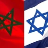 Quốc kỳ Maroc (trái) và Israel (phải). (Ảnh: AFP/TTXVN)