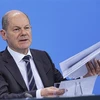 Ông Olaf Scholz phát biểu tại cuộc họp báo ở Berlin, Đức. (Ảnh: AFP/TTXVN)