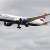 Máy bay của hãng hàng không British Airways. (Ảnh: AFP/TTXVN)