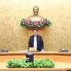 Thủ tướng Phạm Minh Chính chủ trì Phiên họp Chính phủ thường kỳ tháng 11/2021. (Ảnh: Dương Giang-TTXVN)