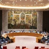 Hội đồng Bảo an Liên hợp quốc họp đánh giá việc thực hiện Nghị quyết 2118 (năm 2013) liên quan đến vấn đề vũ khí hóa học tại Syria ngày 4/10. (Ảnh: TTXVN)