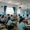 Hoạt động dạy học tại Trường Trung học cơ sở Sương Nguyệt Anh (Quận 8) trong tháng 3. (Ảnh: Thu Hoài/TTXVN)