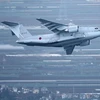 Máy bay vận tải C-2 của Lực lượng Phòng vệ Nhật Bản (SDF). (Ảnh: Kyodo/TTXVN)