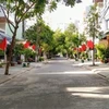 Đường phố khu dân cư 40, phường Hòa Thuận Tây, quận Hải Châu, Đà Nẵng. (Ảnh: TTXVN phát)