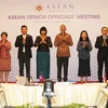 Trưởng SOM các nước ASEAN tại Hội nghị. (Ảnh: TTXVN phát)