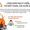 [Infographics] Cảnh báo nguy hiểm từ đốt than, củi sưởi ấm