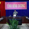 Thủ tướng Phạm Minh Chính kết luận buổi làm việc. (Ảnh: Dương Giang/TTXVN)