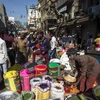 Một khu chợ ở New Delhi, Ấn Độ, ngày 9/3. (Ảnh: AFP/TTXVN)