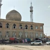 Hiện trường vụ đánh bom tại đền thờ Hồi giáo Seh Dokan ở Mazar-i-Sharif, Afghanistan ngày 21/4. (Ảnh minh họa: AFP/ TTXVN)