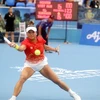 Tay vợt Chanelle Vân Nguyễn của đội tuyển Việt Nam. (Ảnh: Thế Duyệt/TTXVN)