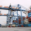 Công ty Cổ phần Cảng Hải Phòng là đơn vị chủ lực của hoạt động kinh tế cảng biển của Hải Phòng. (Ảnh: Minh Thu/TTXVN)