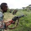 Binh sỹ thuộc lực lượng hỗ trợ an ninh của Liên minh châu Phi trong chiến dịch truy quét các phần tử khủng bố ở thị trấn Balad, vùng Middle Shabelle, Somalia. (Ảnh: AFP/TTXVN)
