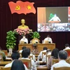 Quang cảnh Hội nghị Ban chấp hành Đảng bộ thành phố Đà Nẵng lần thứ 4. (Ảnh: Quốc Dũng/TTXVN)
