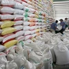 Kho gạo xuất khẩu của Công ty Lương thực Hồ Chí Minh (Tổng công ty Lương thực miền Nam). (Ảnh: Đình Huệ/TTXVN)
