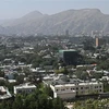 Thủ đô Kabul của Afghanistan nhìn từ trên cao, ngày 15/8/2021. (Ảnh: AFP/TTXVN)