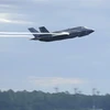 Máy bay chiến đấu F-35 Lightning II của Mỹ cất cánh từ căn cứ không quân Tyndall ở Florida ngày 16/9/2016. (Ảnh: AFP/ TTXVN)