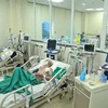 Khoa Hồi sức tích cực (Bệnh viện Bệnh Nhiệt đới Trung ương) hiện đang điều trị cho khoảng 30 bệnh nhân COVID-19 nặng. (Ảnh: Minh Quyết/TTXVN)