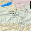 Biên giới giữa Tajikistan và Kyrgyzstan. (Nguồn: eurasianet.org)
