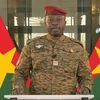 Người đứng đầu chính quyền quân sự tại Burkina Faso, Trung tá Paul-Henri Sandaogo Damiba. (Ảnh: AFP/TTXVN)