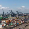 Quang cảnh cảng Felixstowe, Anh, ngày 22/8/2022. (Ảnh: AFP/ TTXVN)