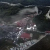 Toàn cảnh khu mỏ sau vụ nổ gây sập hầm lò ở thị trấn Amasra thuộc tỉnh Bartin, miền Bắc Thổ Nhĩ Kỳ ngày 15/10/2022. (Ảnh: THX/TTXVN)