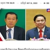 Hình ảnh và thông tin về chuyến thăm chính thức Vương quốc Campuchia của Thủ tướng Phạm Minh Chính đã được Đài Truyền hình quốc gia Campuchia (TVK) công bố trên các nền tảng phát sóng từ ngày 31/10 (ảnh chụp màn hình). (Ảnh: Huỳnh Thảo/TTXVN)