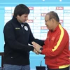 [Photo] Họp báo trận giao hữu bóng đá giữa Việt Nam và Philippines