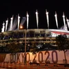 Màn trình diễn pháo hoa tại lễ bế mạc Olympic Tokyo 2020 trên sân vận động Olympic ở Tokyo, Nhật Bản ngày 8/8/2021. (Ảnh: AFP/TTXVN)