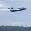 Máy bay chiến đấu F-35 cất cánh từ căn cứ không quân Tyndall, bang Florida, Mỹ. (Ảnh: AFP/TTXVN)